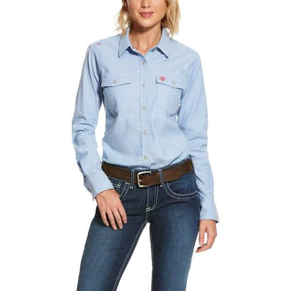 Ariat Women's FR Button Down Shirt, 8.3 cal/sq cm, XS, DuraStretch(TM) - 10027854