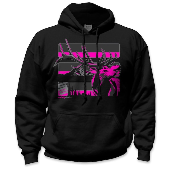 Safetyshirtz Stealth Elk Reflective High Visibility Hoodie, Black, XL - 70030503XL