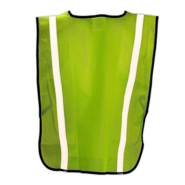 Magid Polyester Yellow Mesh Safety Vest With Silver Reflective Tape - CRV1430