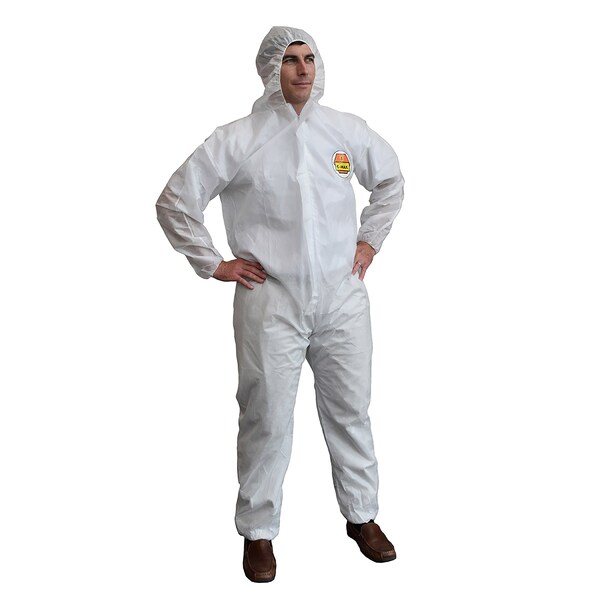 Cordova C-Max SMS Coverall with Hood - White, 3XL, 12PK - SMS3003XL