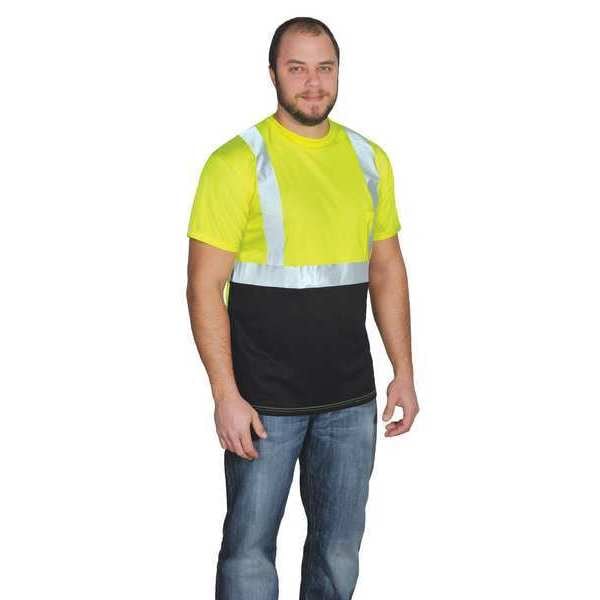 Occunomix Short Sleeve T-Shirt, Men, Class 2, Ylw, S - LUX-SSETPBK-YS