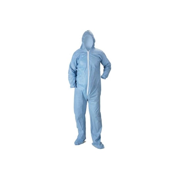 Lakeland Industries Lakeland Pyrolon Plus 2 Disposable FR Coverall 2XL, Hood, Elastic Wrists/Ankles, 25/Cas, 7428B - 07414B-XL