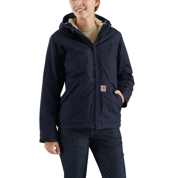 Carhartt FR Womens Full Swing Quick Duck Jacket, Sherpa-Lined, Large - 102694-410