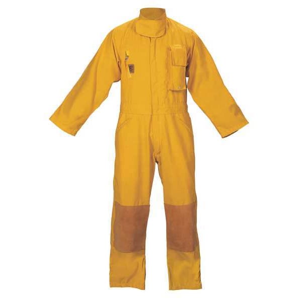 Fire-Dex Wildland Coverall, Aramid Fiber, Yellow, Xl - FS1C0010001
