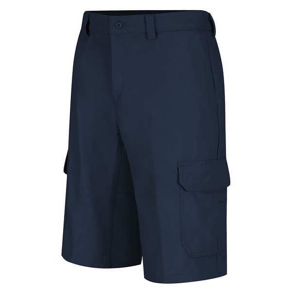 Dickies Men's Functional Cargo Work Shorts, Navy, 40% Polyester, 60% Cotton - WP90NV 34 12