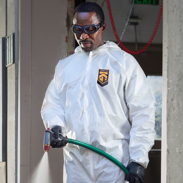 Kleenguard Disposable Coverall, Hooded, 5XL, KleenGuard(TM) A40, Zipper, Elastic Cuff, Elastic Ankle - 27158