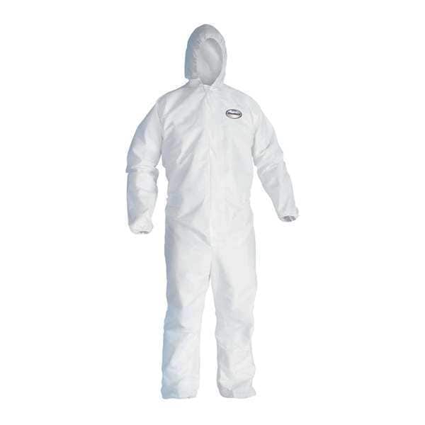 Kleenguard Disposable Coverall, Hooded, 5XL, KleenGuard(TM) A40, Zipper, Elastic Cuff, Elastic Ankle - 27158