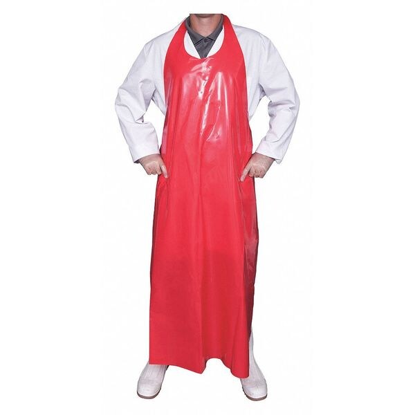 Top Dog Die Cut Apron, 45", 6 mil, Red - 80014