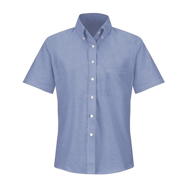 Red Kap Short Sleeve Dress Shirt, 60% Combed Cotton/40% Polyester, Light Blue - SR61LB SS 24