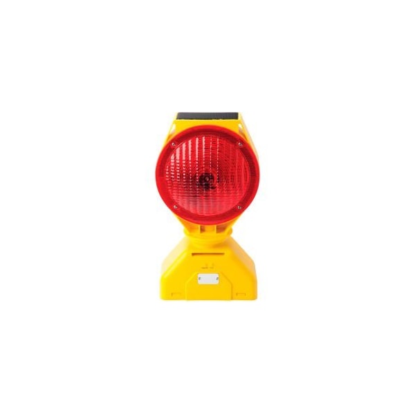 Tapco 5785445 Individual Solar LED Barricade Light, Red, 3-Way On/Off Switch - 5785445