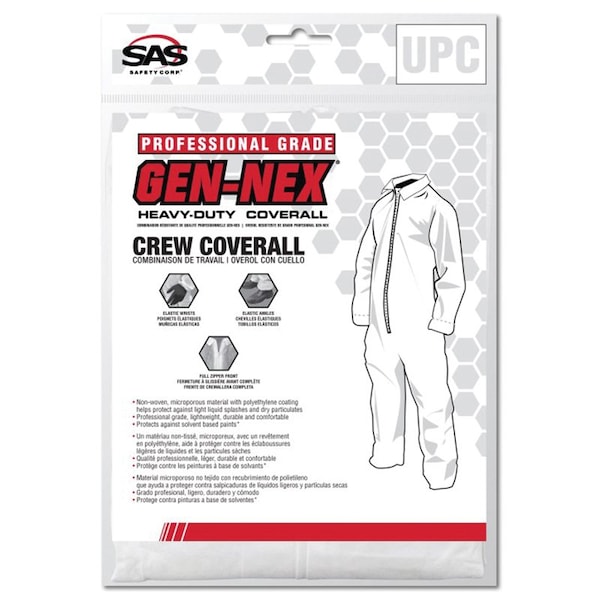Sas Safety Gen-Nex Professional Grade Crew Coverall - 3XL - 6956