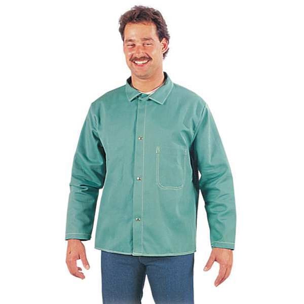 Steel Grip FR Jacket, M, 12 oz Cotton, Snaps Closure - WC 16750