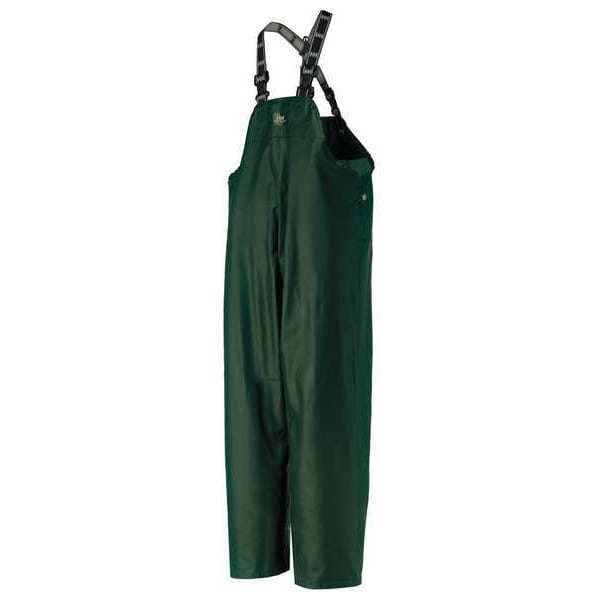 Helly Hansen Rain Bib Overall, Cotton/PVC, 35 in Inseam, 46 in to 47 in Waist, 0.45 mm Thickness, Green, 3XL - 70500_490-3XL