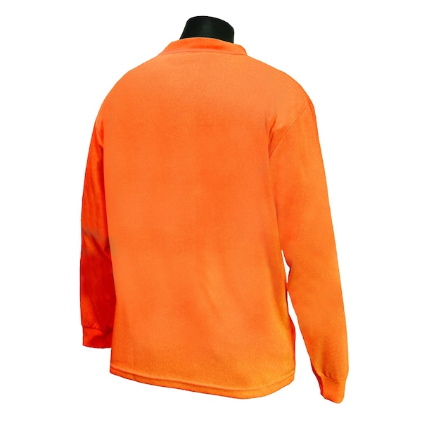 Radians Hi-Vis Non-Rated LS T-Shirt w/Max-Dri-Org-4X - ST21-NPOS-4X