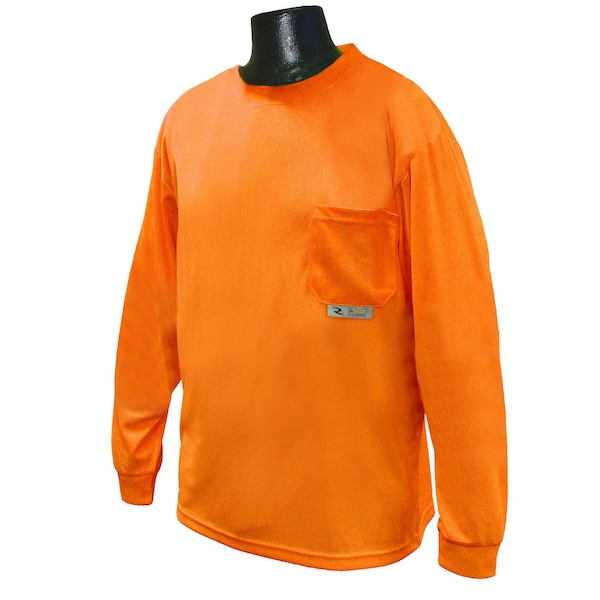Radians Hi-Vis Non-Rated LS T-Shirt w/Max-Dri-Org-4X - ST21-NPOS-4X