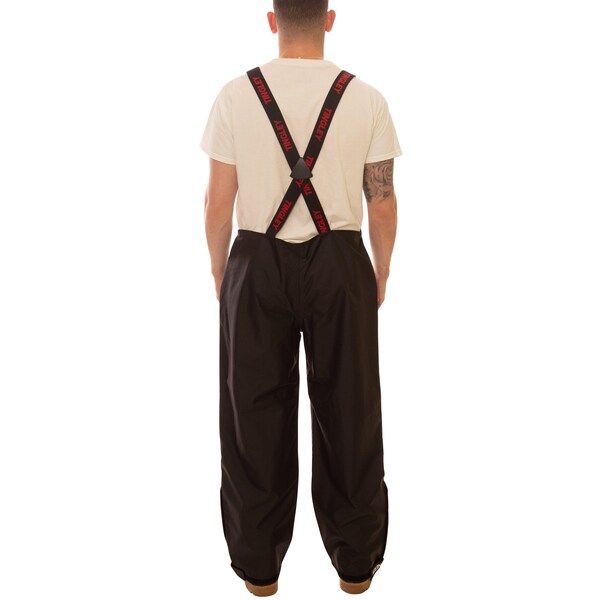 Tingley Overall, Breathable Waterproof, 2XL, Black, 6 oz./yd2 Polyurethane on 300D Polyester, 32" Inseam, 2XL - O24113
