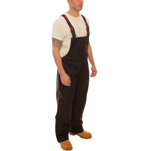 Tingley Overall, Breathable Waterproof, 2XL, Black, 6 oz./yd2 Polyurethane on 300D Polyester, 32" Inseam, 2XL - O24113
