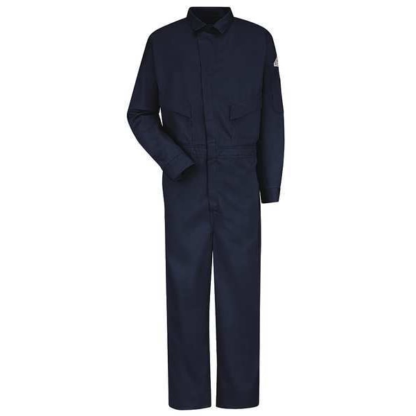 Bulwark Coverall, 9.1 cal/sq cm ATPV, L, 30 1/2 in Inseam, Zipper - CLD4NV RG 44