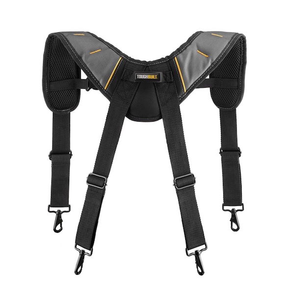 Toughbuilt ToughBuilt 1.18 in. L X 6.3 in. W Nylon Suspenders Black/Gray 1 pair - TB-CT-51P-2BES