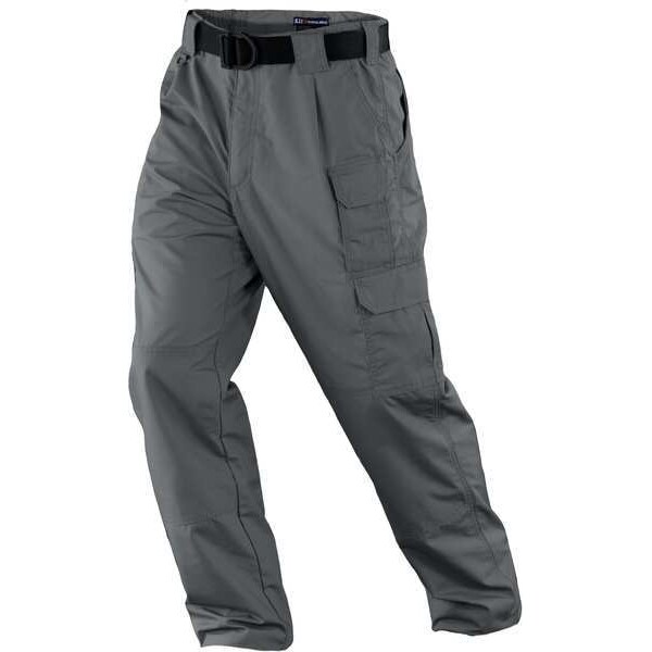 5.11 Men's Tactical Pants, 34 in, Storm, PTFE Treated 65%/35% Poly Cotton/Ripstop - 74273