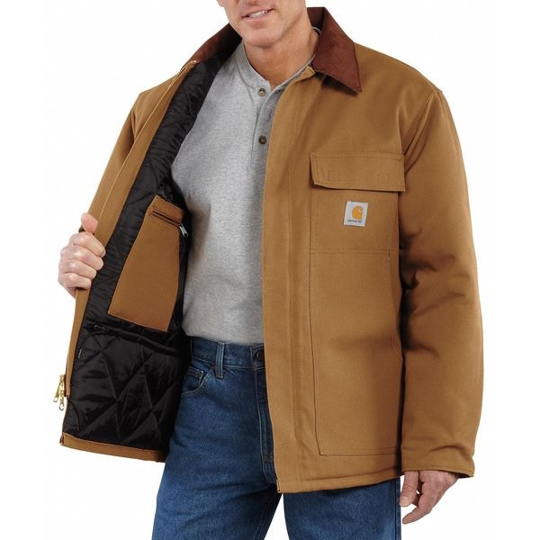 Carhartt Men's Brown Cotton Duck Coat size 2XLT - C003-BRN XXL TLL