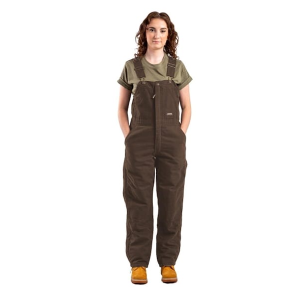 Berne Womens Softstone Insulated Bib Overall, Tuscan - Medium - WB515TSNS400