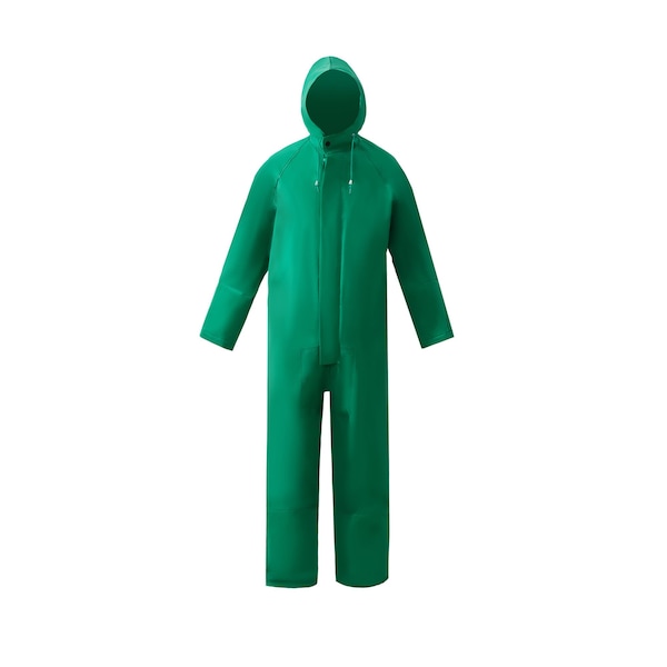 2W International Double Coated PVC on Reinforced Nylon Net Backing, Green, Size L - 8035-CL L
