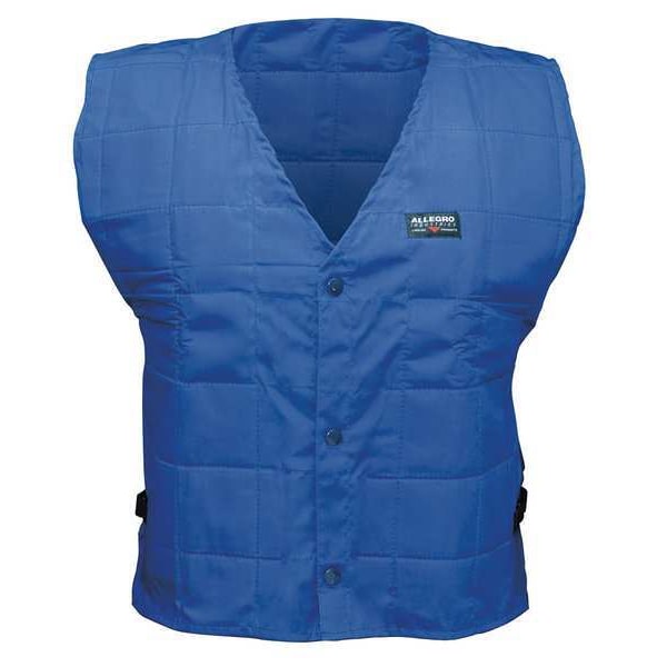 Allegro Industries Large Cotton Cooling Vest, Blue - 8401-03