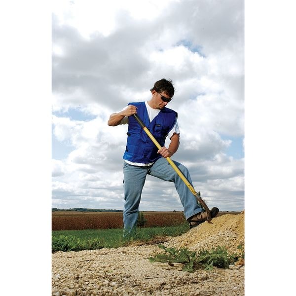 Allegro Industries Large Cotton Cooling Vest, Blue - 8401-03