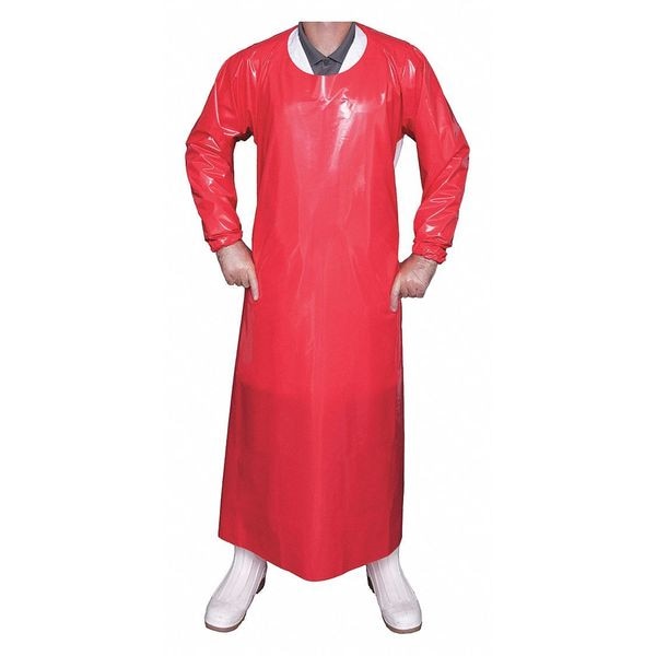 Top Dog Die Cut Gown, 6 mil, Red, XL - 86044