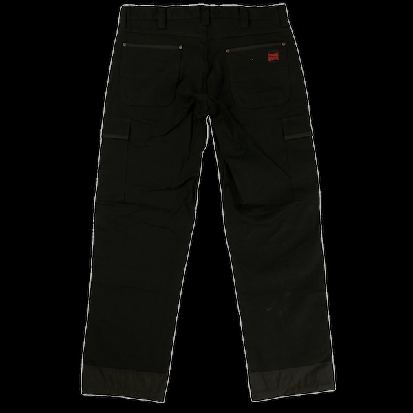 Tough Duck Flex Duck Cargo Pant, 32, BLACK, 98% Cotton/2% Spandex - WP013