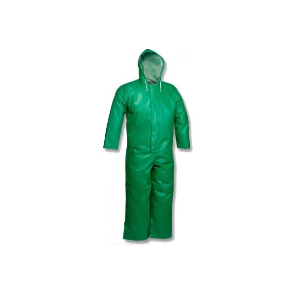 Tingley Tingley V41108 SafetyFlex Zipper Fly Front Hooded Coverall, Large - V41108.LG