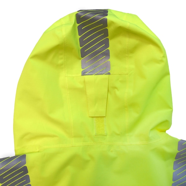 Radians Hi-Vis Rain Coat, Ripstop Waterproof Polyester, Class 3 Type R, Hi-Vis Green, M - RW11-3ZGR-M