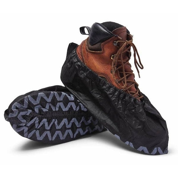 Venom Steel Shoe Cover, One-Size, Black, Elastic Cord - VEN24200N