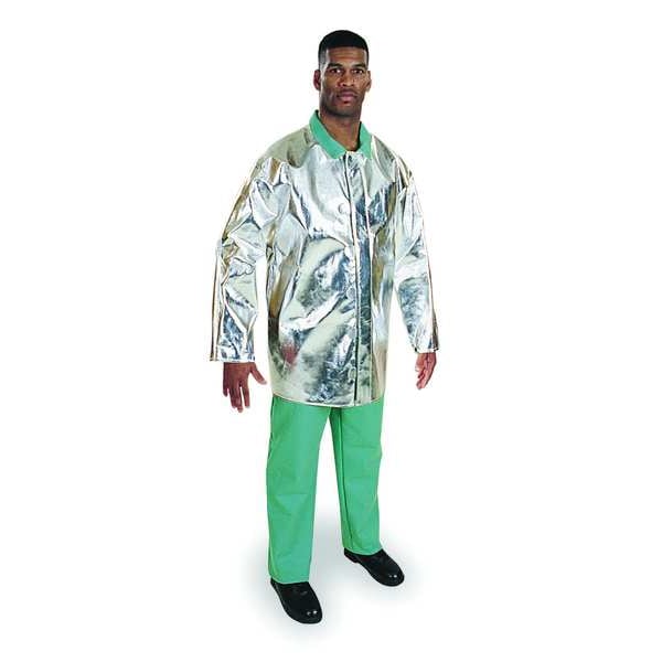 Steel Grip Aluminized Jacket, 2XL, 19 oz Thermonol, Snaps Closure - ATH 1136-35