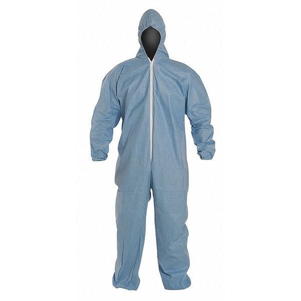 Dupont Coveralls, 3X, 31 1/2 in Inseam, ProShield(R) 6 SFR, Zipper - TM127SBU3X002500