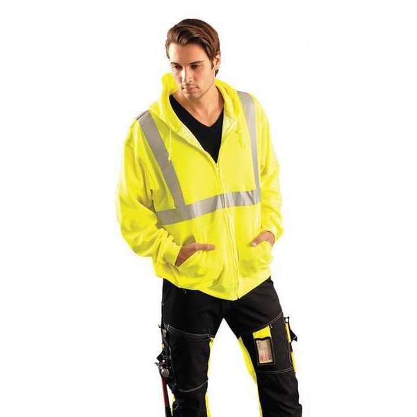 Occunomix Large Men's Sweatshirt, Yellow - LUX-SWTLHZ-YL