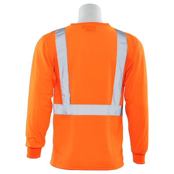 Deltaplus T-Shirt, Class2, Hi-Viz, Orange, XL, Material: 100% Polyester Jersey with Moisture Wicking - 61801
