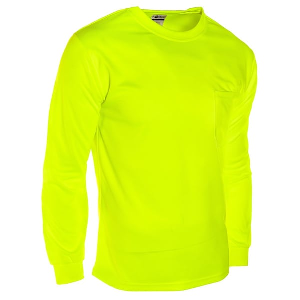 Kishigo M, Lime, Not ANSI Compliant, Long Sleeve T-Shirt - 9122-M
