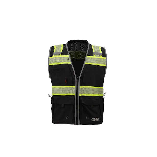Gss Safety ONYX Surveyors Safety Vest, Black, 2XL - 1513-2XL