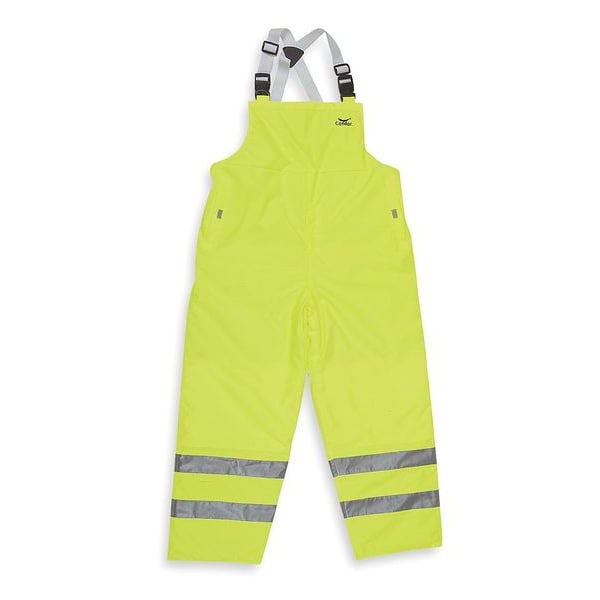 Condor Rain Bib Overall, Polyurethane, 31 1/2 in Inseam, 48 in to 50 in Waist, 0.26 mm Thickness, 2XL - 5KU33