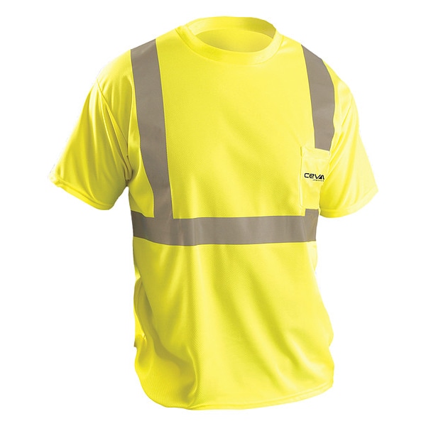 Occunomix SS Yellow T-Shirt, Black Ceva Logo, L - LUX-SSETP2B-YL-CEVA_02