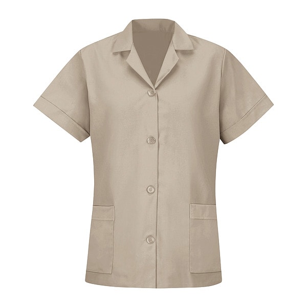 Red Kap Wmns Ss Tan Poplin Smock - TP23TN SS L