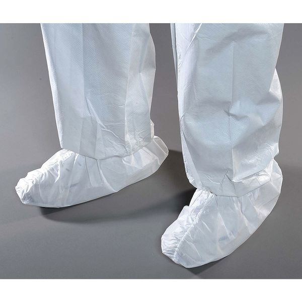 Alpha Pro Tech Disposable Shoe Covers, Polypropylene, White, Slip Resistant Sole: Yes , XL - SH-E1W13-BH