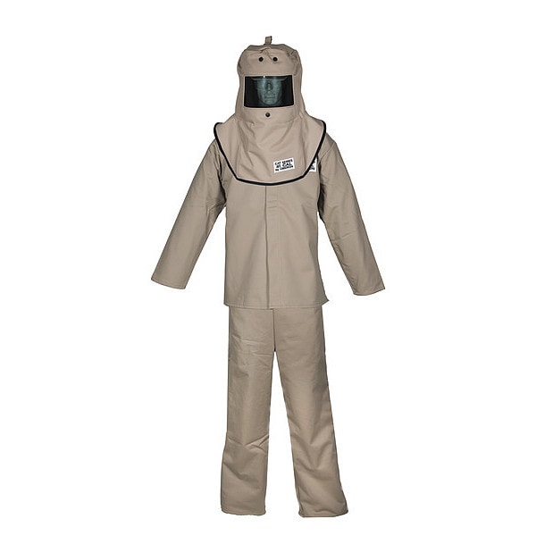 Oberon CAT4 Series Arc Flash Hood, Coat, & Bib Suit Set L - FRTC4B-L