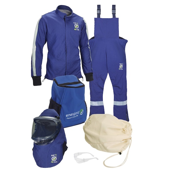 National Safety Apparel Arc Flash Clothing Kit, Navy, L - ARC40KITNG-LG-NR