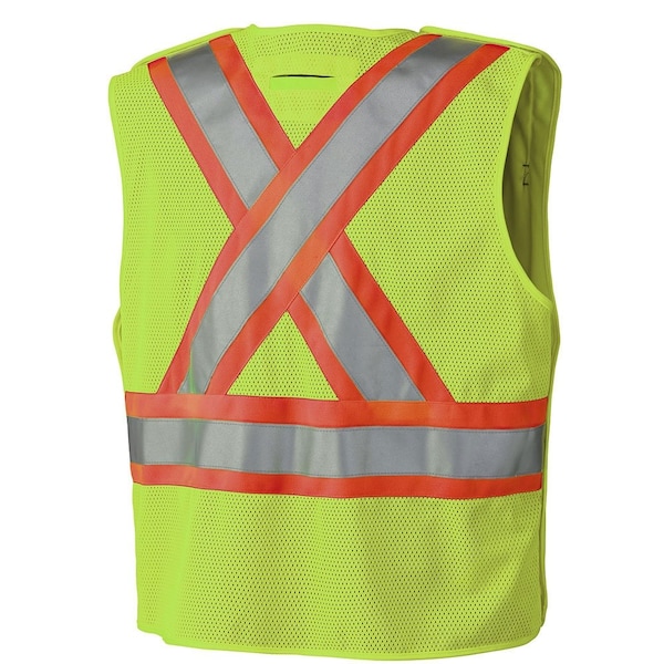 Pioneer Break Away Zip Vest, Green, Large - V1021260U-L