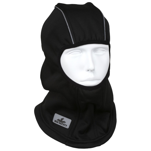 Mcr Safety Garments, Black Balaclava, Poly Flce, Enhanced Vis - BLCVB