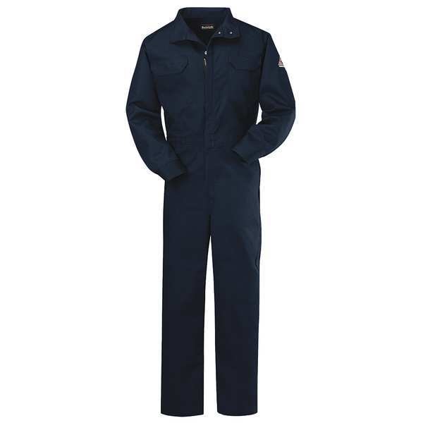 Bulwark Coverall, 8.6 cal/sq cm ATPV, XL, 30 1/2 in Inseam, Zipper - CLB2NV RG 48