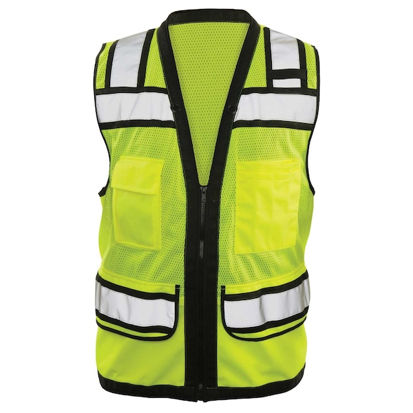 Game Workwear The Surveyor Vest, Yellow/Black, Size Large - I-44